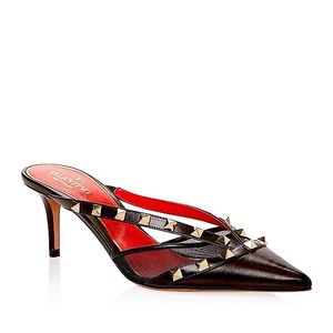 New Valentino Rockstud Alcove Mesh & Leather Point-Toe Pumps 37EU/7US $890.00